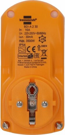 Adattatore di protezione per la persona BDI-A 2 30 IP54