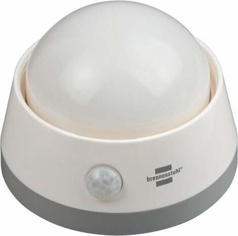 Luce da notte LED a batteria NLB 02 BS con rilevatore di movimento a infrarossi e interruttore a pulsante 2 LED 60lm 3x AA (inclusi)