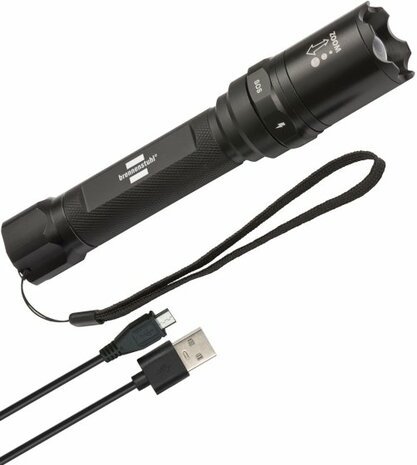 Torcia tascabile a LED con focus, selettore e batteria ricaricabile TL 400 AFS IP44, CREE-LED, 430lm
