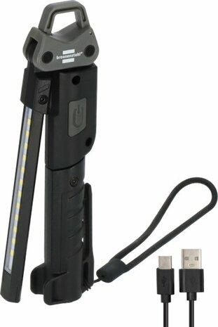 Lampada portatile LED ricaricabile HL 400 AC, 400lm + spot 120lm + fonte di luce sul retro 200lm