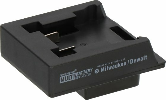 Adattatore Milwaukee Dewalt per faretti da cantiere a LED nel sistema  Multi Battery 18V
