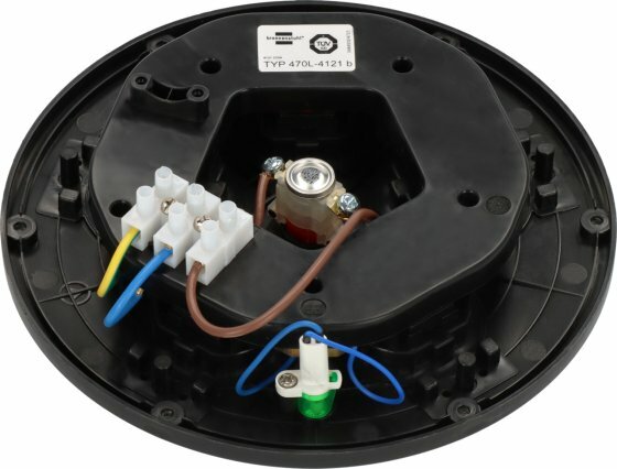 Piastra di montaggio per prese professionali a 5 vie, IP44, termostato con indicatore di standby