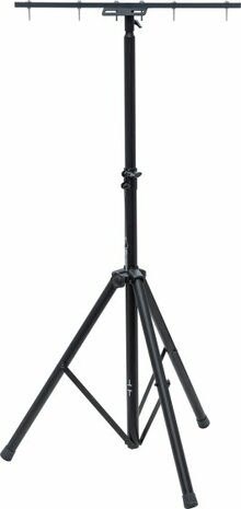 Treppiede telescopico Bau ST 200 nero con barra trasversale