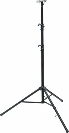 Treppiede telescopico Bau ST 302 nero con barra trasversale