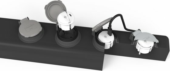 Adattatore di presa USB C 2,4A bianco