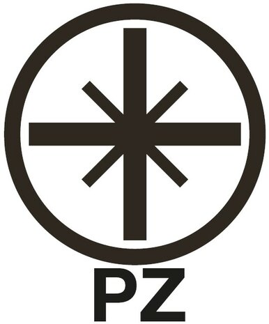 Lunghezza bit 25 mm 6,3 mm (1/4) esagono incassato testa a croce PZ2 x25 pezzi