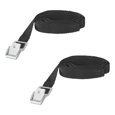 Cinghie di fissaggio con fibbia in metallo 1 8-150 cm - set da 2