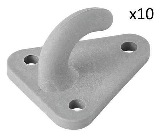 Gancio per corda in plastica 45x39mm x10 pezzi