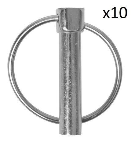 Coppiglia 10mm con anello x10 pezzi