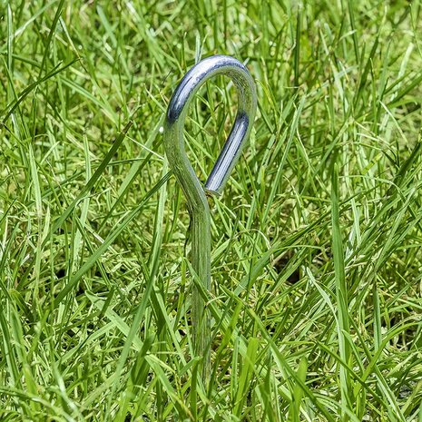 Picchetto per tenda 19cm alluminio con occhiello x10 pezzi