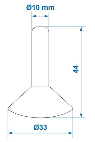 Copertura antipioggia per palo della tenda x10 pezzi