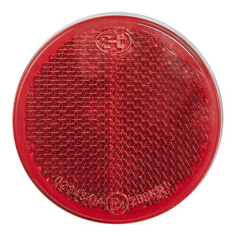 Riflettore rosso 60mm autoadesivo x5 pezzi