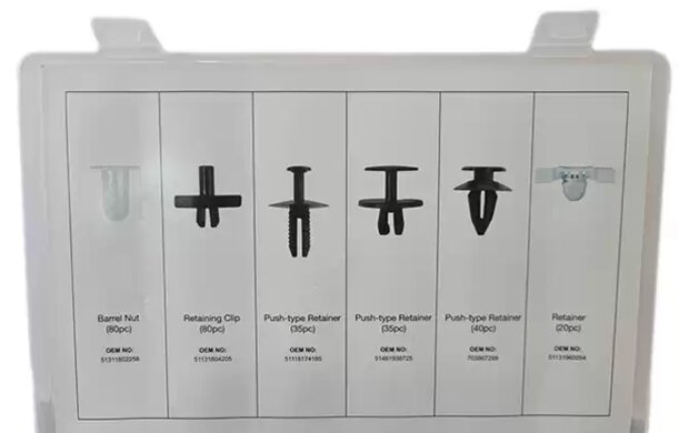 Set di Clips per Rivestimenti BMW 290 Pezzi
