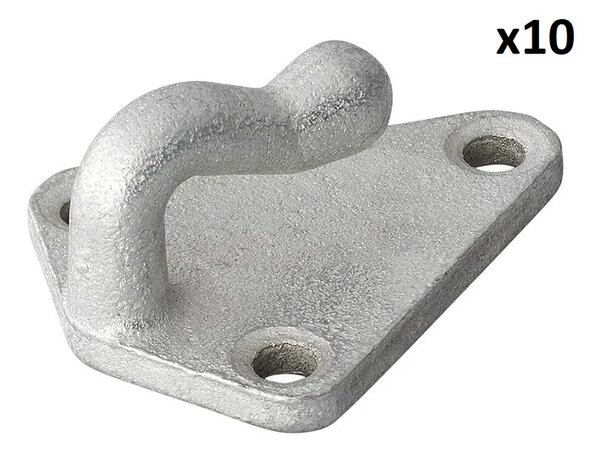 Gancio per corda in metallo 40x45 mm x10 pezzi