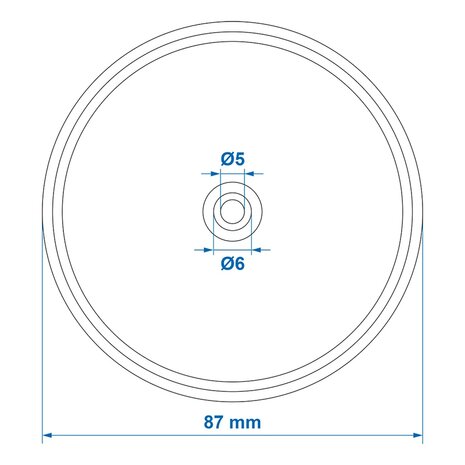 Riflettore arancione 80 mm con fissaggio a vite x10 pezzi