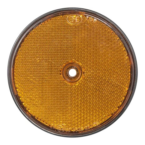 Riflettore arancione 80 mm con fissaggio a vite x10 pezzi