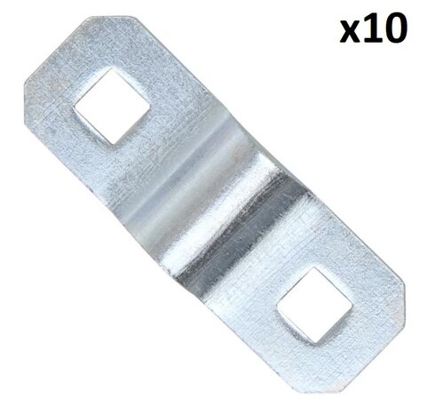 Staffa di montaggio per D-ring 6 mm x10 pezzi