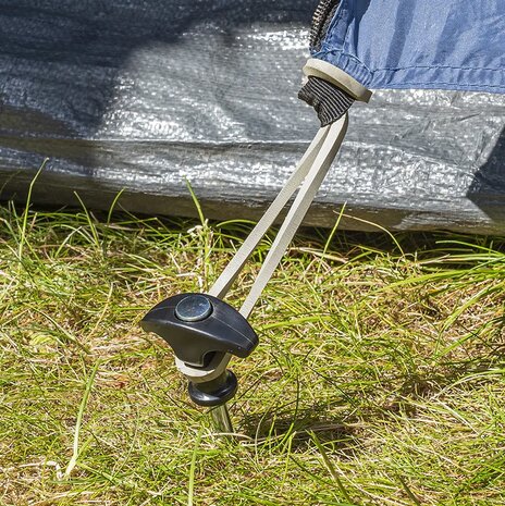 Picchetto da tenda 20,5 cm in acciaio zincato avvitabile x10 pezzi
