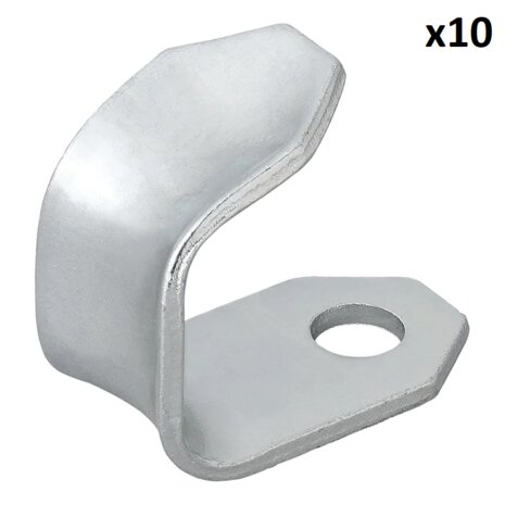 Gancio avvitabile in metallo 37 x 25 x 3 mm x5 pezzi