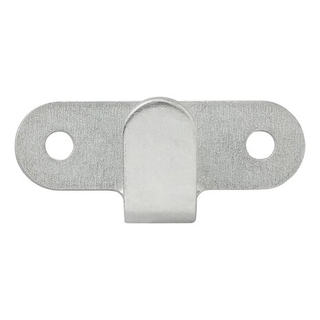 Gancio in metallo 65x27 mm curvo x10 pezzi