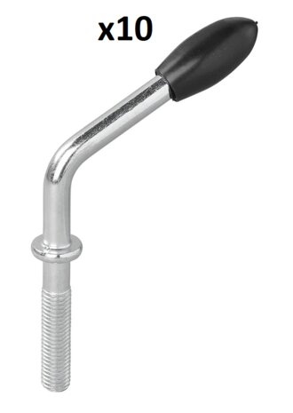 Perno filettato per morsetto ruota jockey 48 mm x10 pezzi