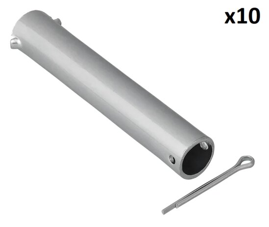 Asse per ruotino 48 mm x10 pezzi