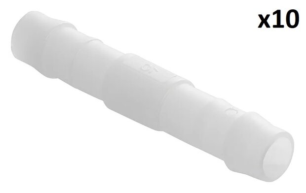 Raccordo diritto per tubo 10 mm x10 pezzi