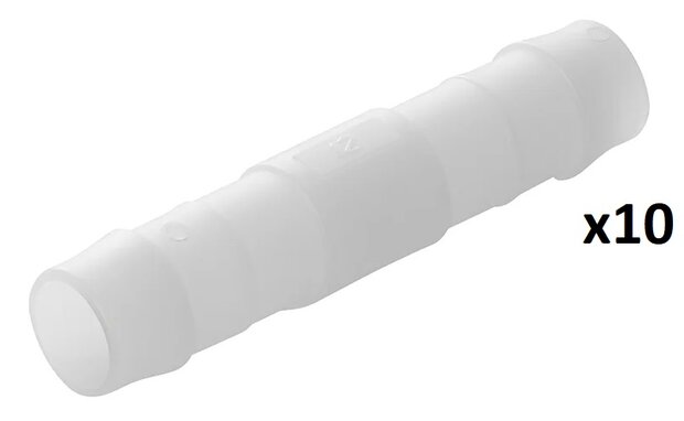 Raccordo diritto per tubo 12 mm x10 pezzi