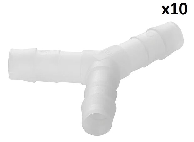 Raccordo a Y per tubo 8 mm x10 pezzi