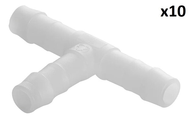 Raccordo a T per tubo 10 mm x10 pezzi
