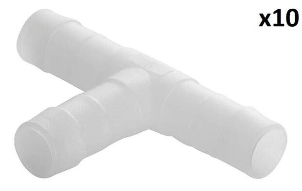 Raccordo a T per tubo 12 mm x10 pezzi