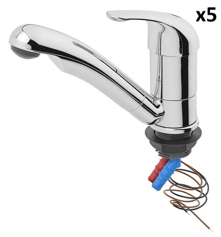 Miscelatore in ceramica Carino 12V diametro 33 mm cromo x5 pezzi