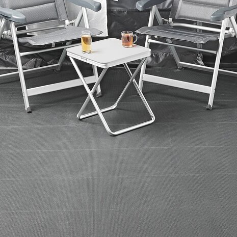 Tappeto da tenda traspirante grigio antracite 3,00 x 5,00 m