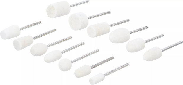 Assortimento punte per lucidare 13 pz