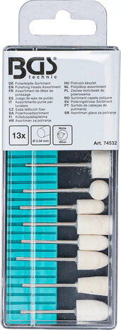 Assortimento punte per lucidare 13 pz