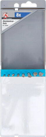 Serie di punte da muro 3 - 10 mm 8 pz
