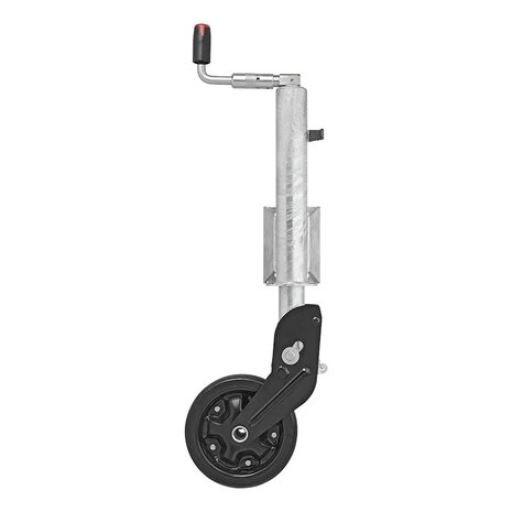 Ruota jockey 73 mm cerchio in metallo con pneumatico in gomma 260 x 65 mm pieghevole
