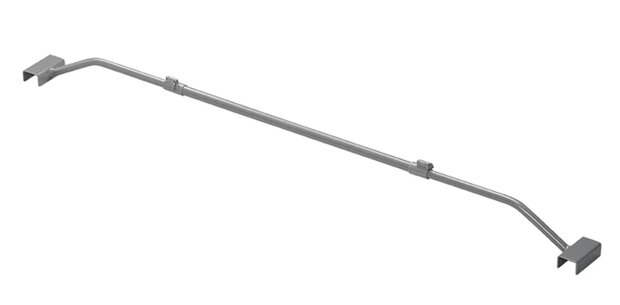 Arco in metallo estensibile 100-155 cm per telo coprimoto o rimorchio
