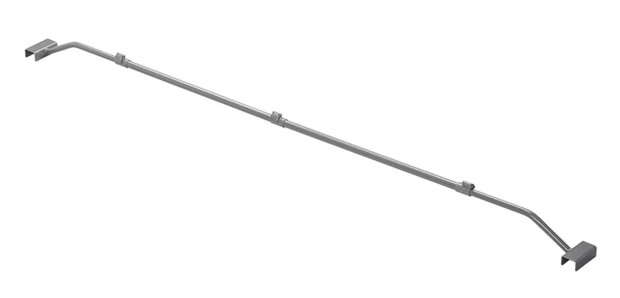 Arco in metallo estensibile 152–220 cm per telo copririmorchio