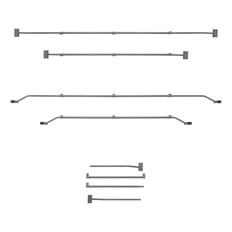 Arco in metallo estensibile 152–220 cm per telo copririmorchio