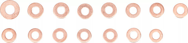 Assortimento anelli in rame 150 pz