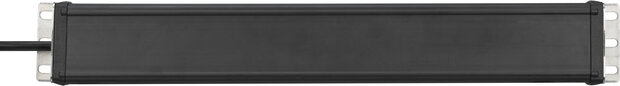 Multipresa 2 prese nera 3 m H05VV-F 3G1,5 formato 19
