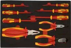 Carrello portautensili da 344 pezzi con piano in legno