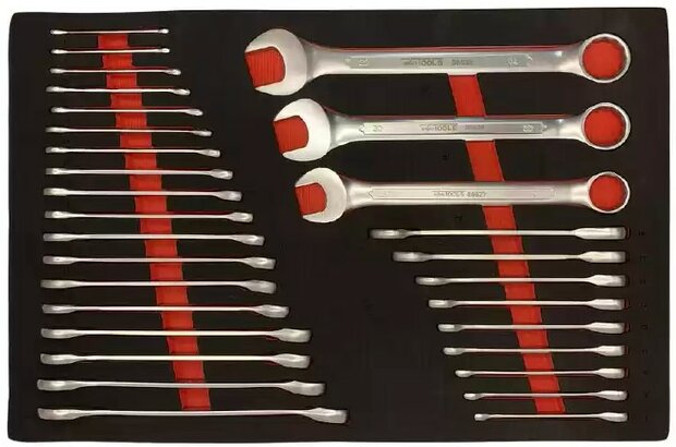 Carrello portautensili da 344 pezzi con piano in legno