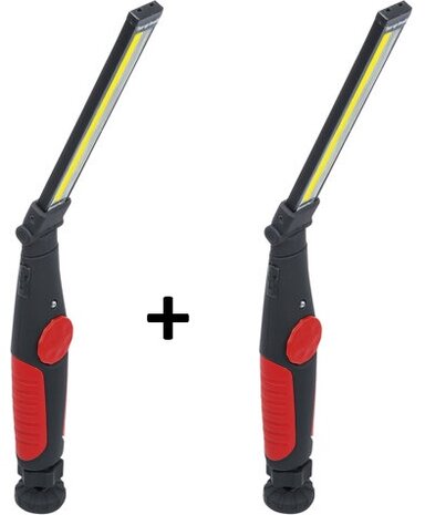 Lampada pieghevole a batteria COB-LED 5W x2 stuks