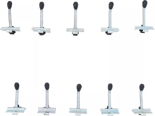 Serie di ganci singoli 40 mm per sistema a parete 10 pz