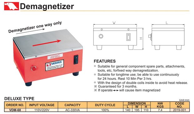 Smagnetizzatore 1,5A