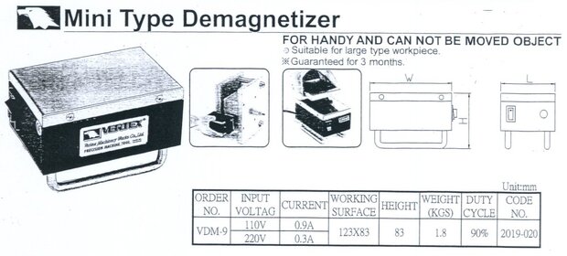 Smagnetizzatore 0,3A