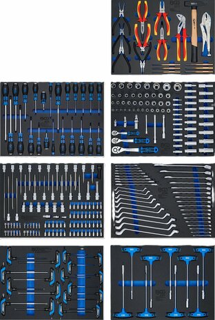 Carrello portautensili 7 cassetti con 286 utensili