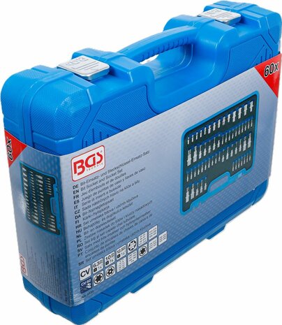 Serie di inserti e bussole profilo a E / profilo a T (per Torx) / profilo a T (per Torx) con alesatura / profilo a TP (per Torx Plus) 60 pz